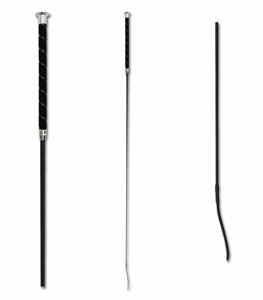 Dressuurzweep met fluwelen handvat