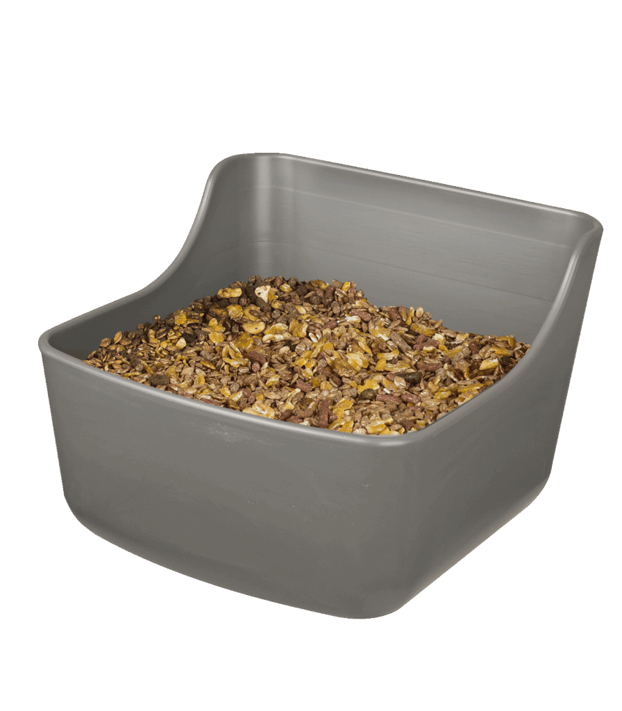 Sterke kunststof voertrog, 8 liter