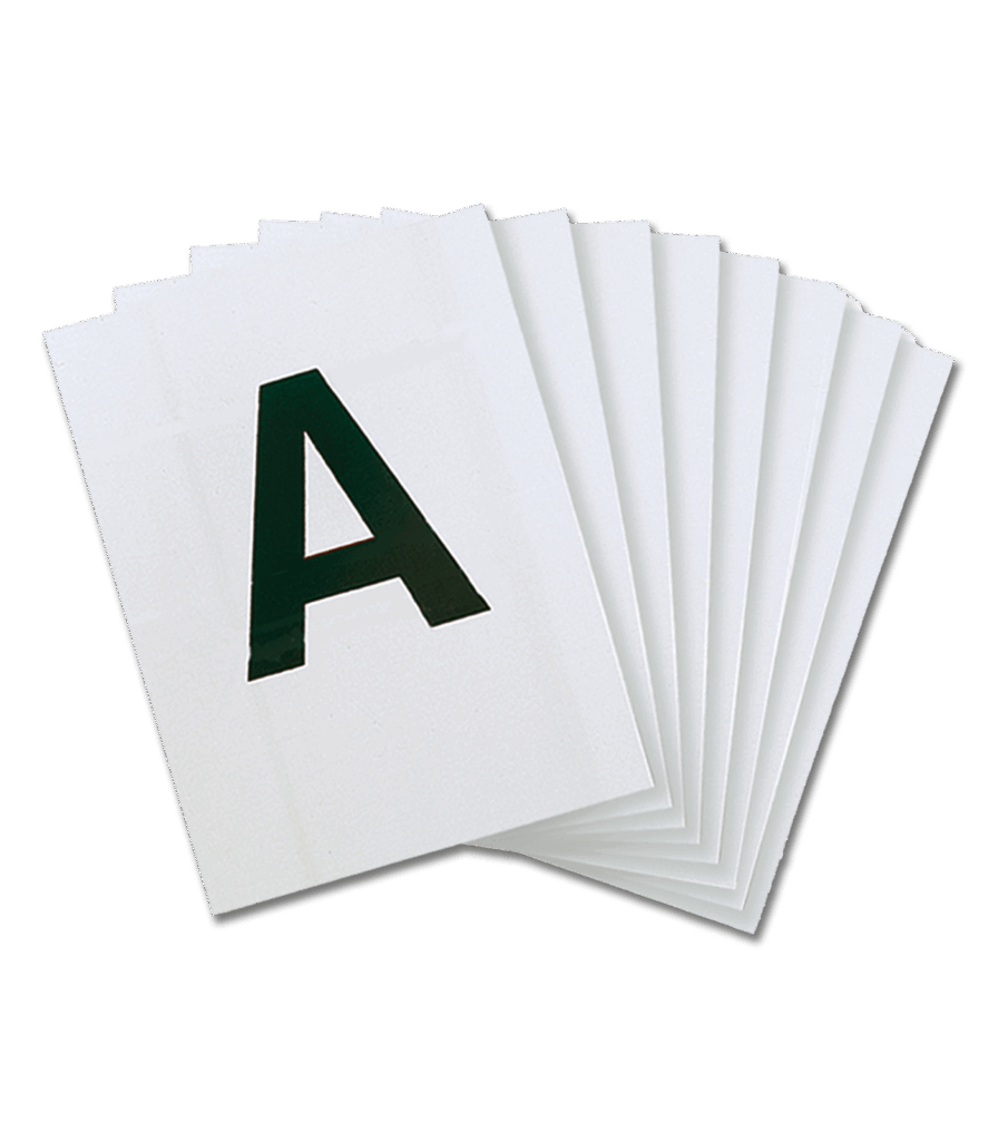 Dressuurletters voor 20 x 60 m rijbaan