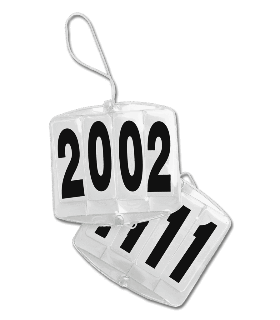 Hoofdstelnummers vier cijfers met elastiek