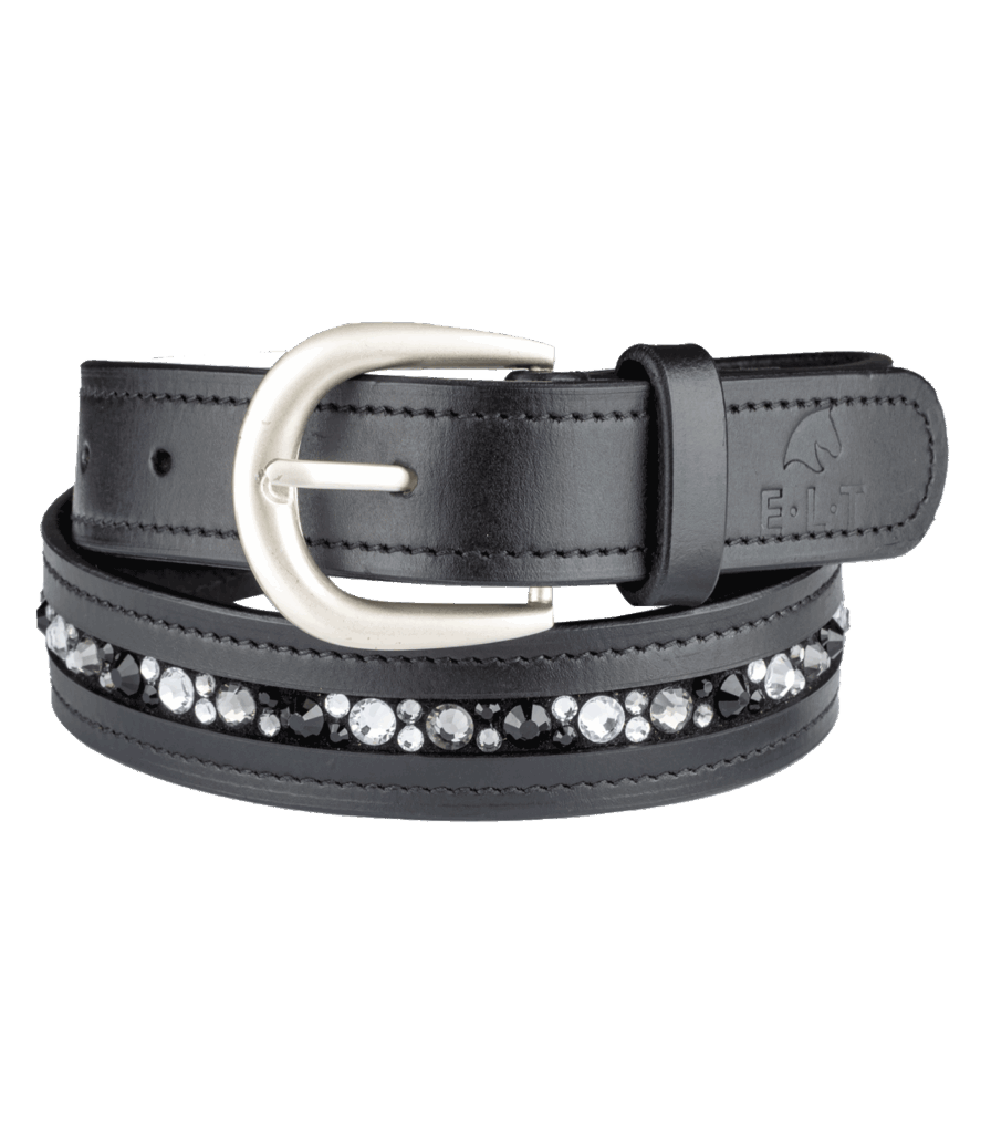 Leren riem met juweel