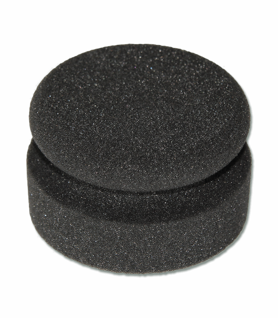 Zwarte poetsspons
