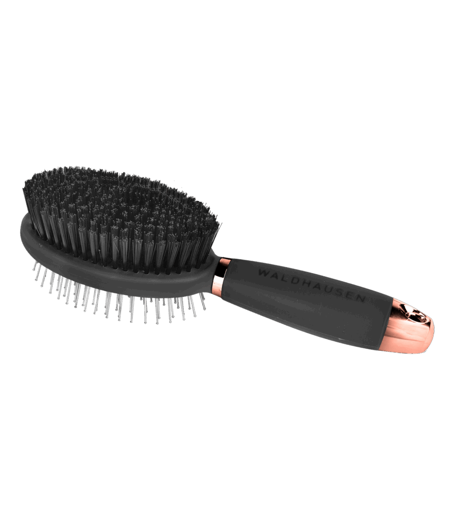 Dubbele borstel met gelhandvat