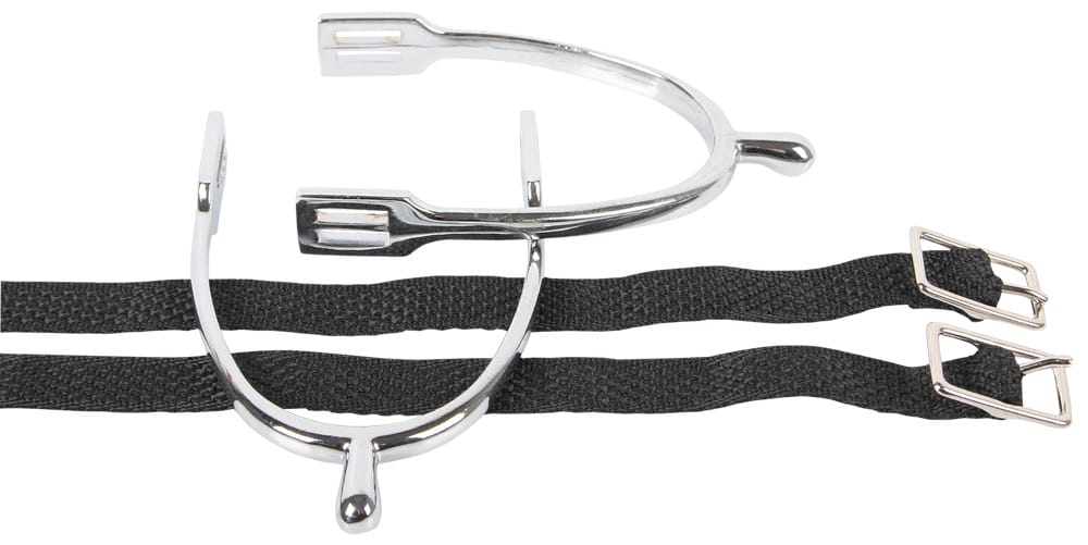 Sporen knop met nylon sporenriempjes