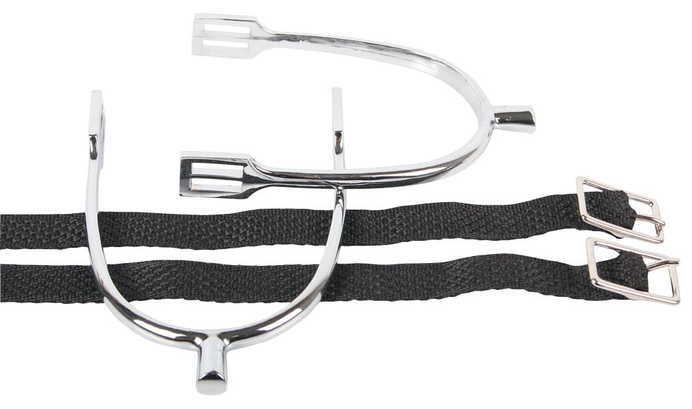 Verchroomde sporen staaf met nylon sporenriempjes