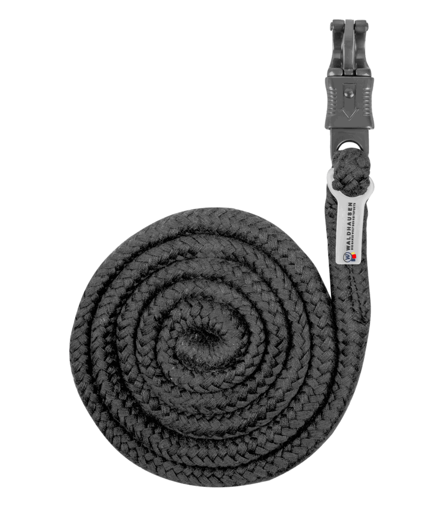 Plus halstertouw met paniekhaak en donkere gespen