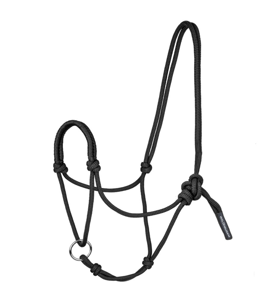 Geknoopt halster met beweegbare ring