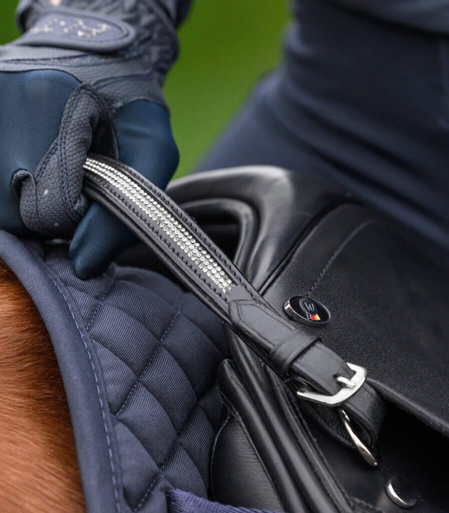 Zadelhandvat met strass