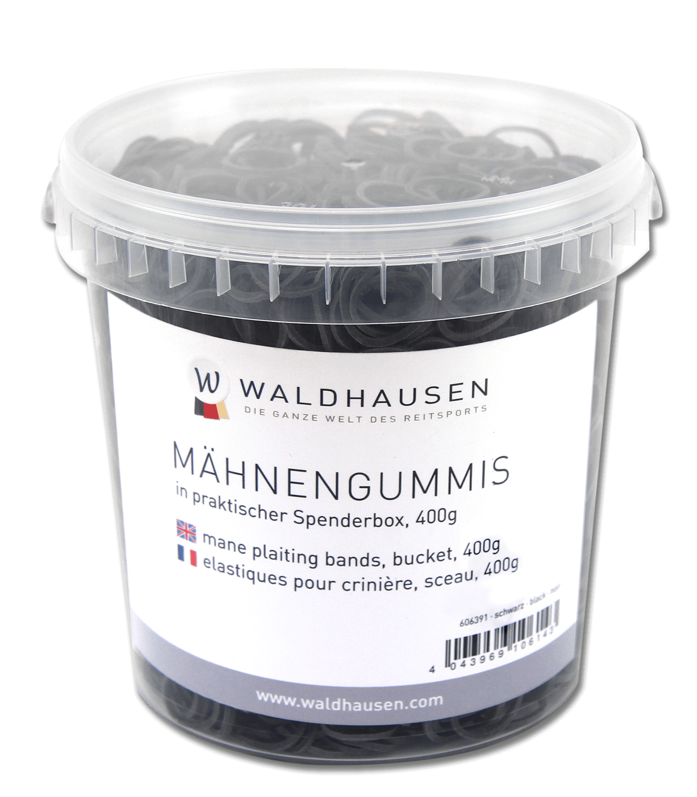 Vlechtelastiekjes, pot 400 g