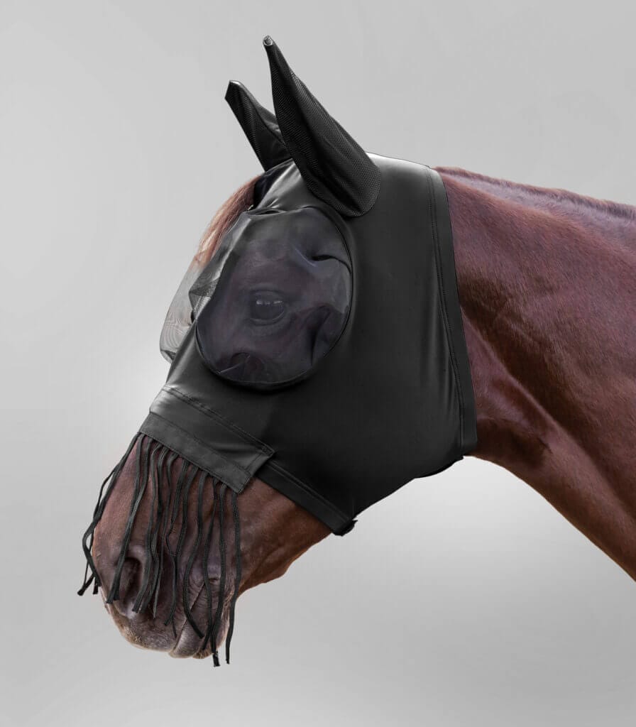 Vliegenmasker puck met neusfranjes