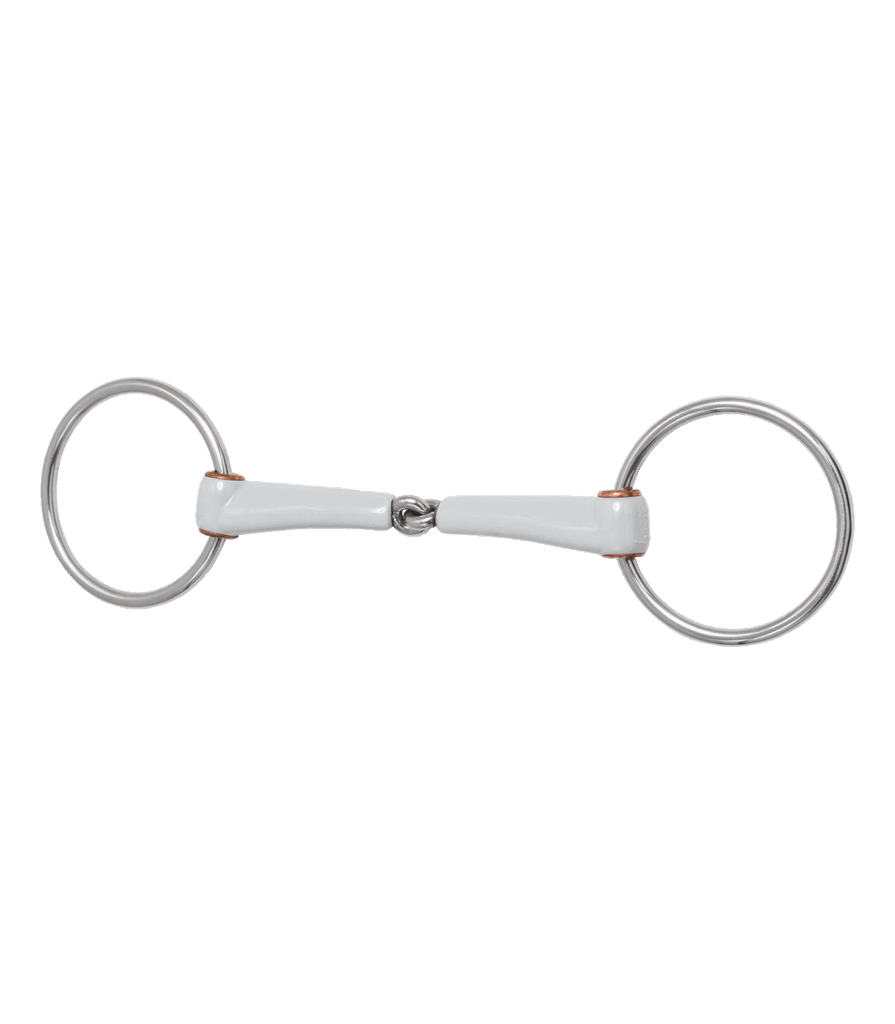 Enkelgebroken watertrens bit, ringmaat 7.5 cm