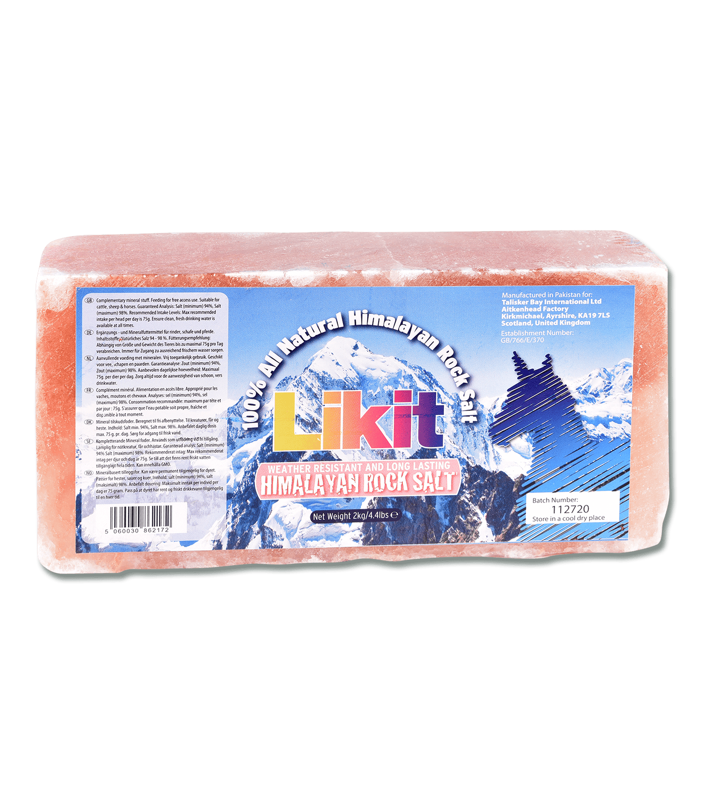 Himalaya zout liksteen, 2 kg
