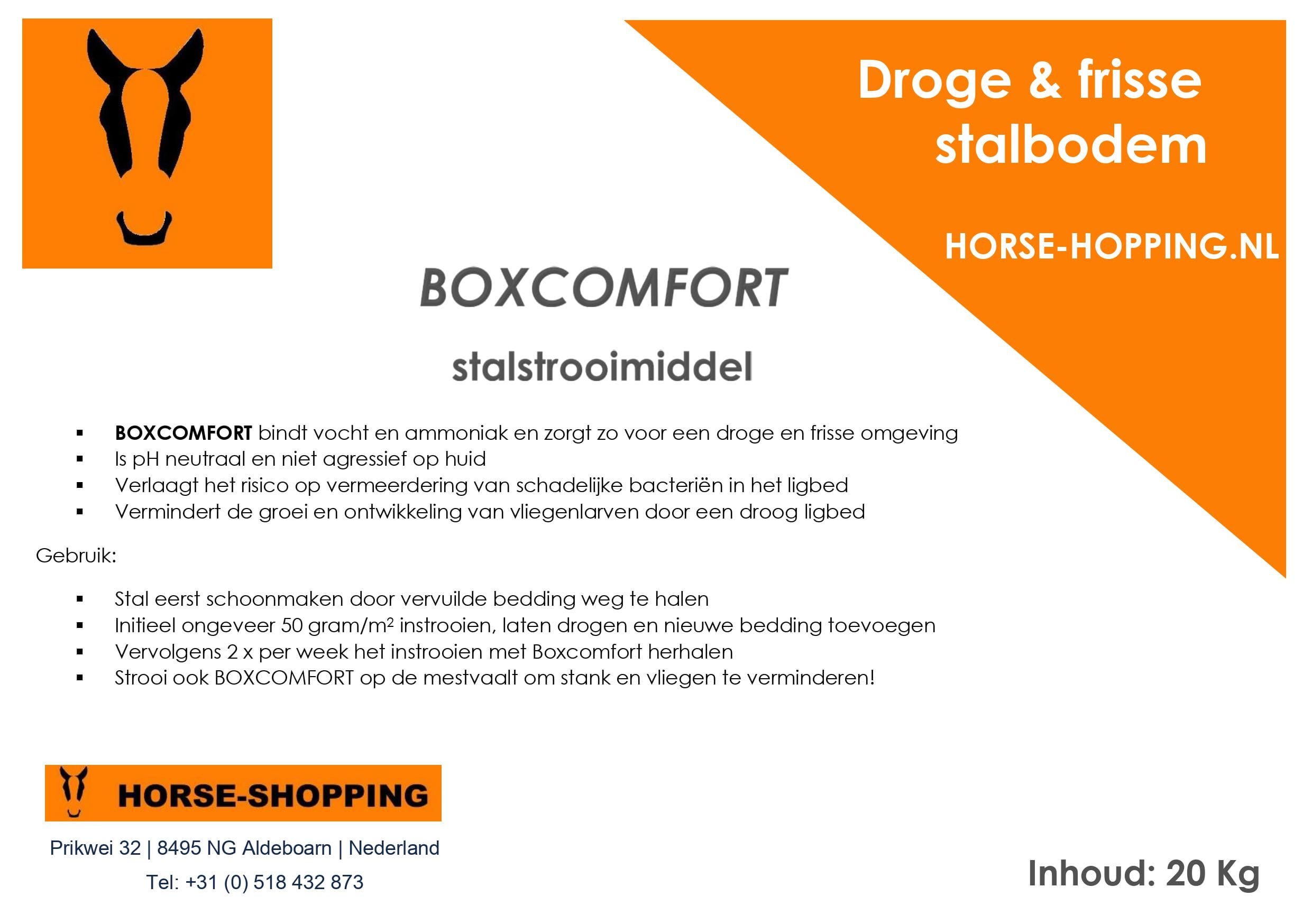 BOXCOMFORT STALSTROOIMIDDEL – DROOG EN FRIS