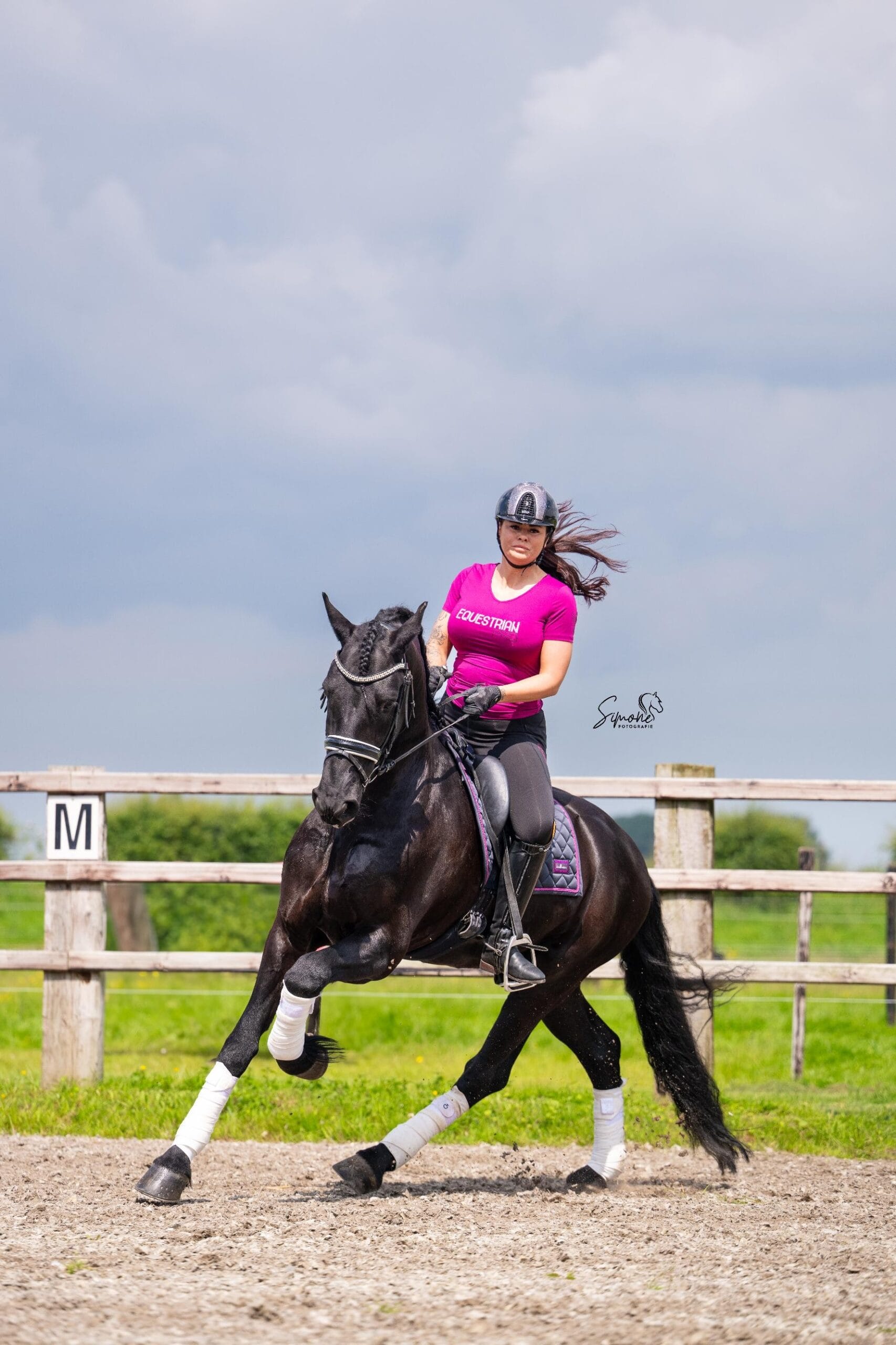 paardrij shirt dames