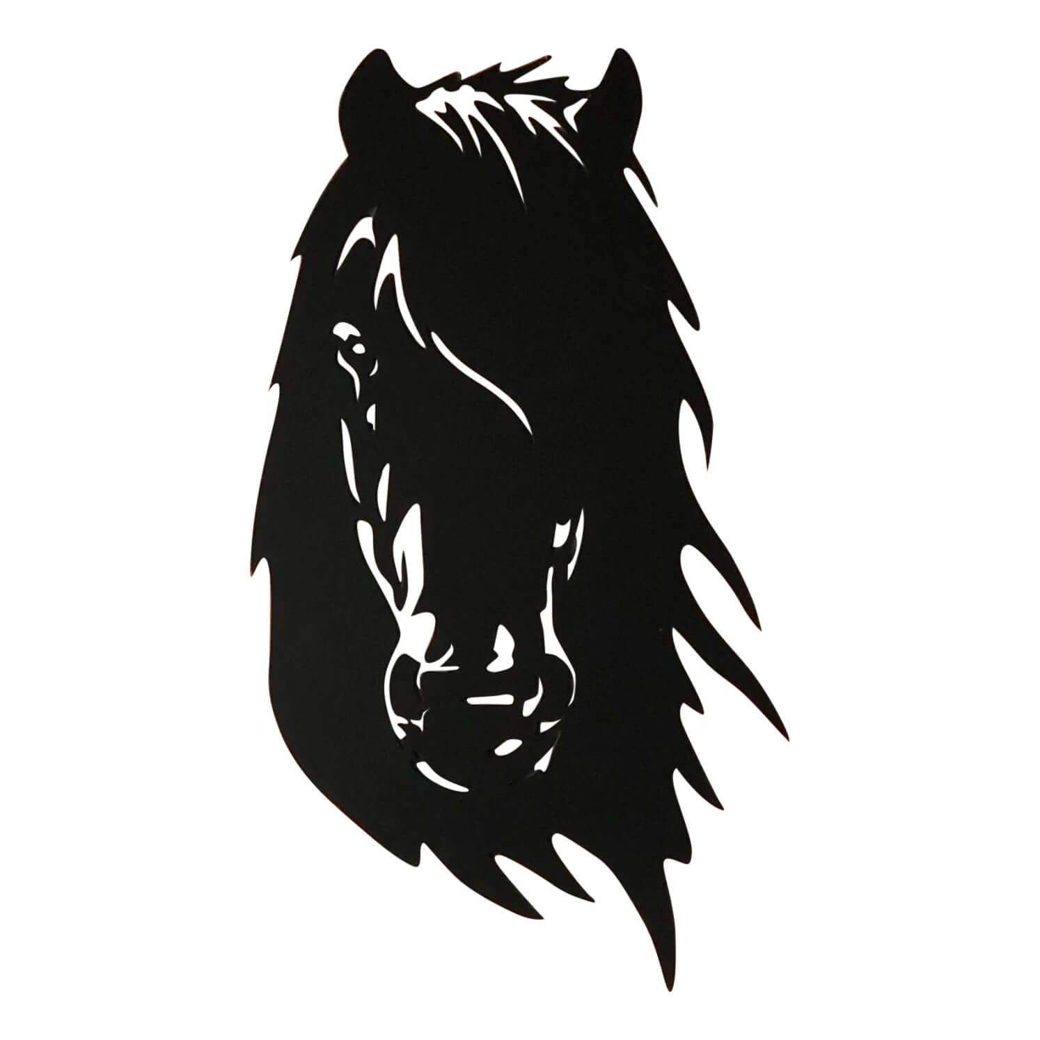 Staaldecoratie Fries Paardenhoofd 2 mm vooraanzicht